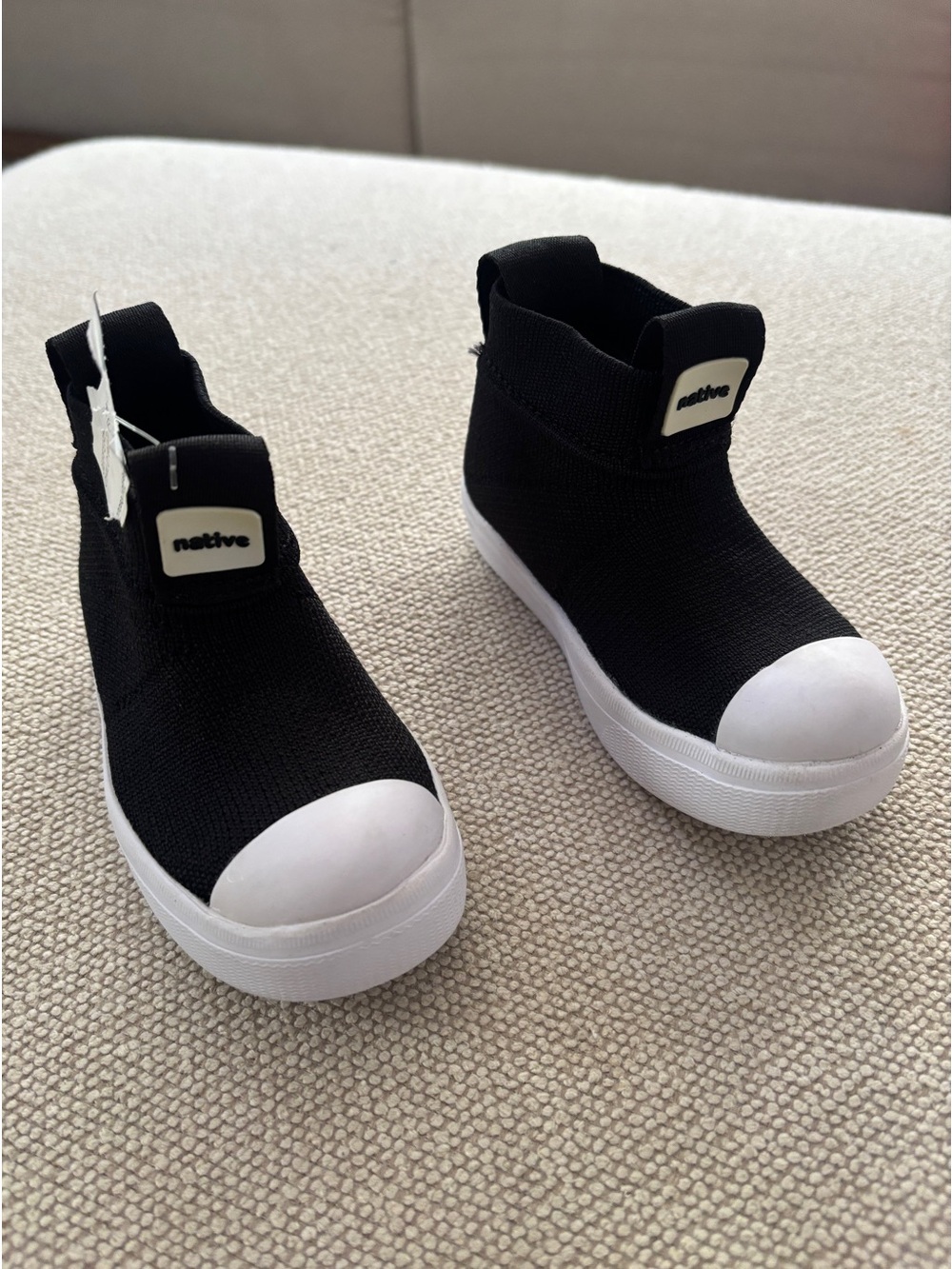 𝅺Native Jefferson Hydroknit Black Waterproof Rain Boots Size 6C